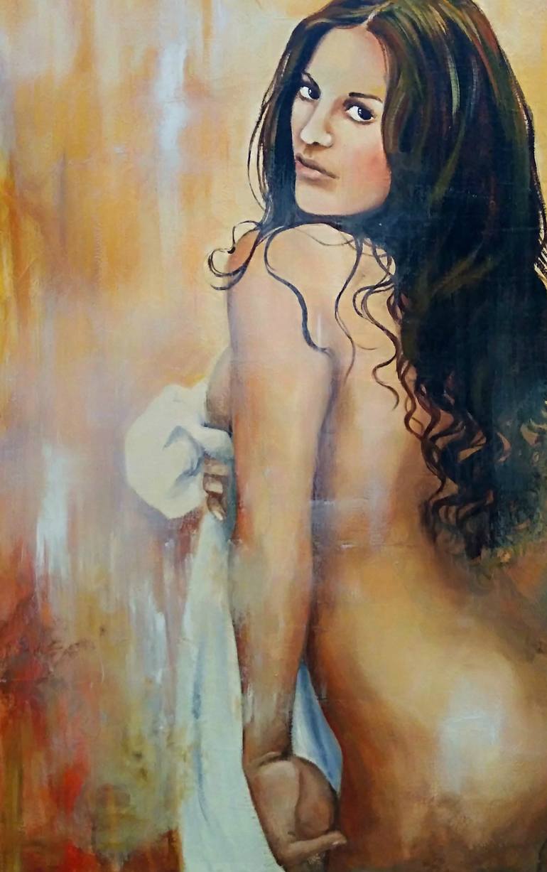 Original Erotic Painting by Anna Rita Angiolelli