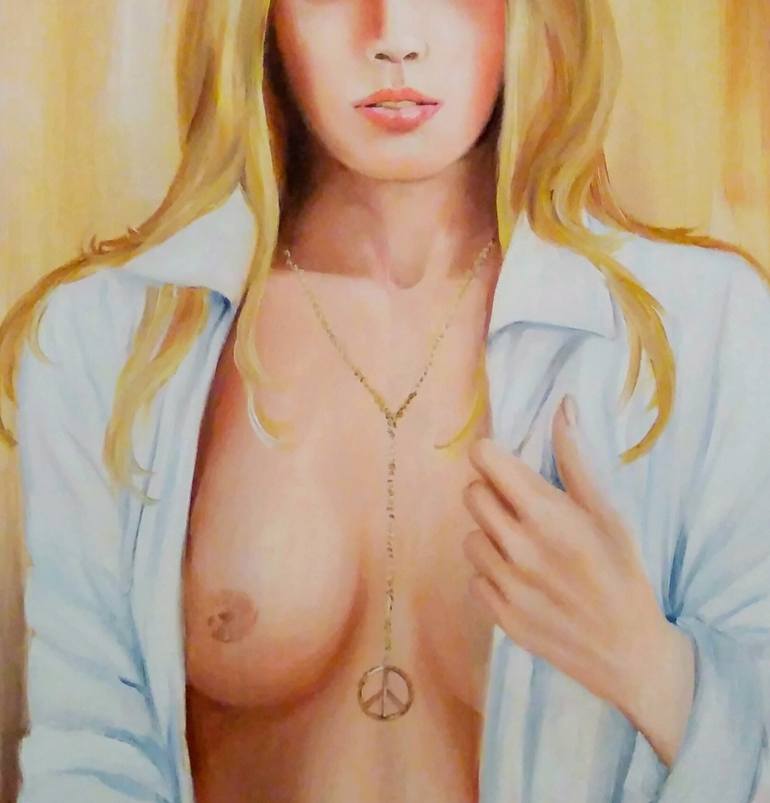 Original Erotic Painting by Anna Rita Angiolelli