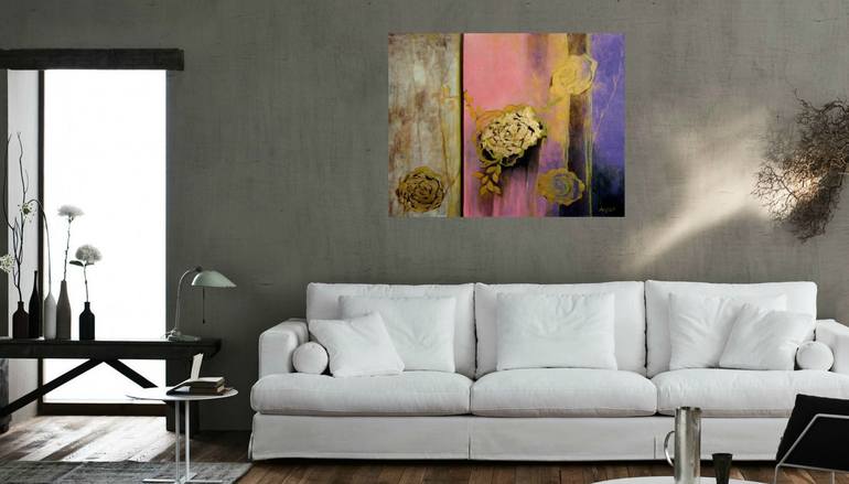 Original Abstract Expressionism Abstract Painting by Anna Rita Angiolelli