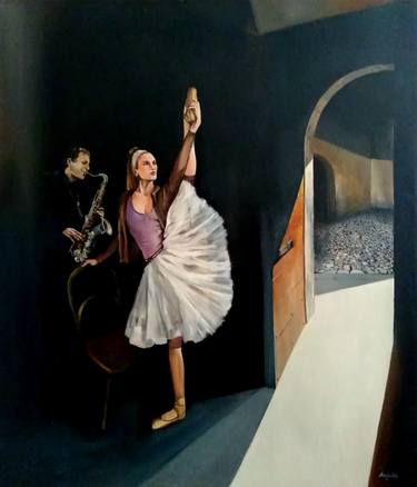 Print of Performing Arts Paintings by Anna Rita Angiolelli