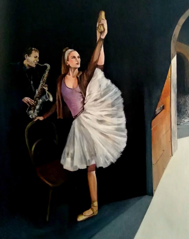 Original Performing Arts Painting by Anna Rita Angiolelli