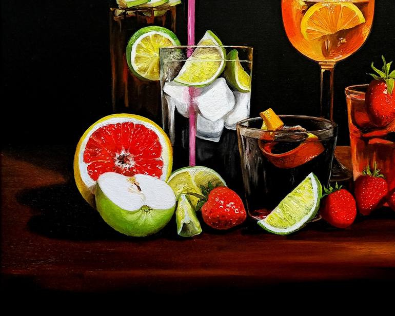 Original Food & Drink Painting by Anna Rita Angiolelli