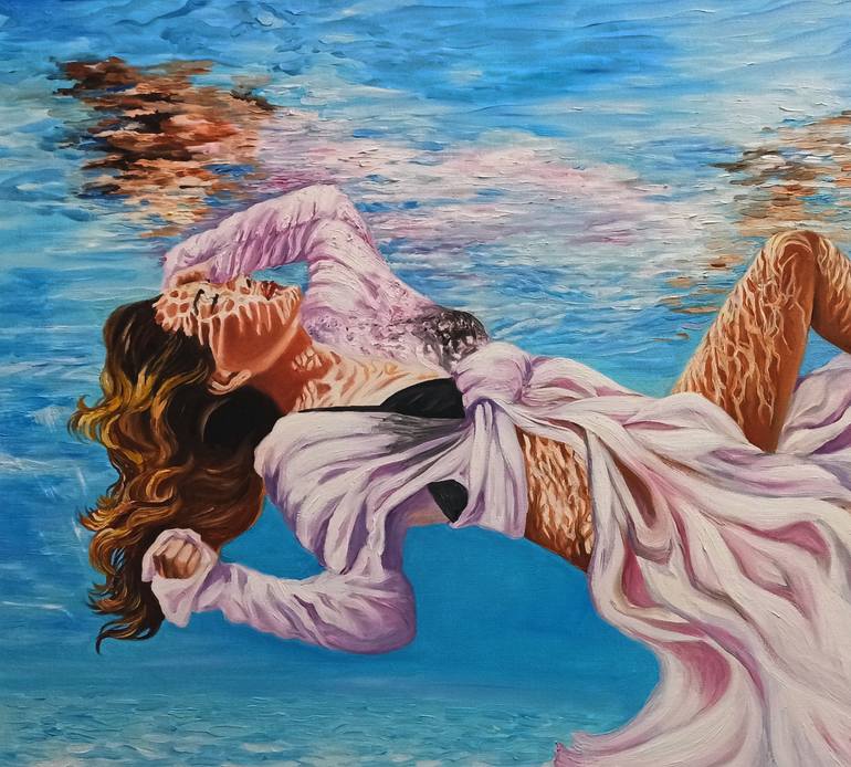Original Figurative Women Painting by Anna Rita Angiolelli