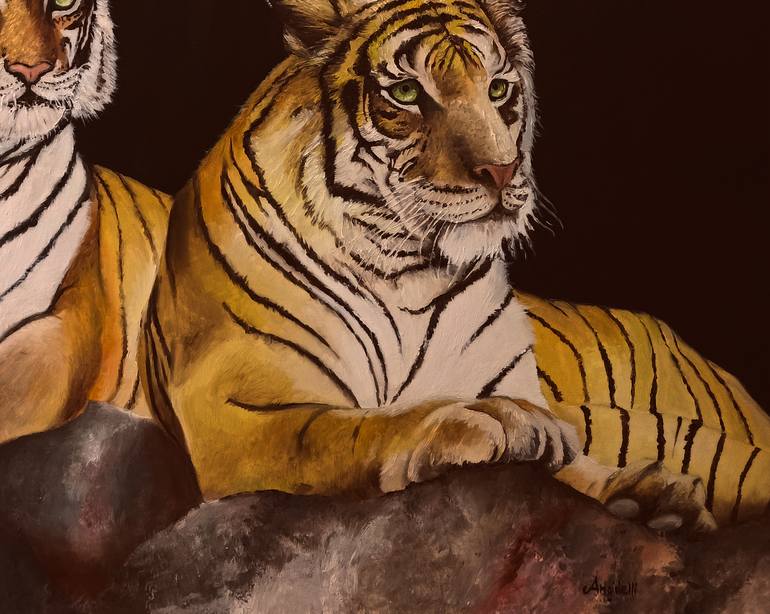 Original Figurative Animal Painting by Anna Rita Angiolelli