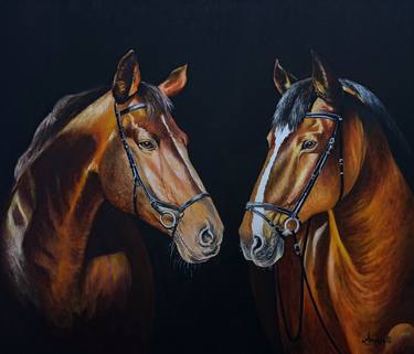 Original Horse Paintings by Anna Rita Angiolelli
