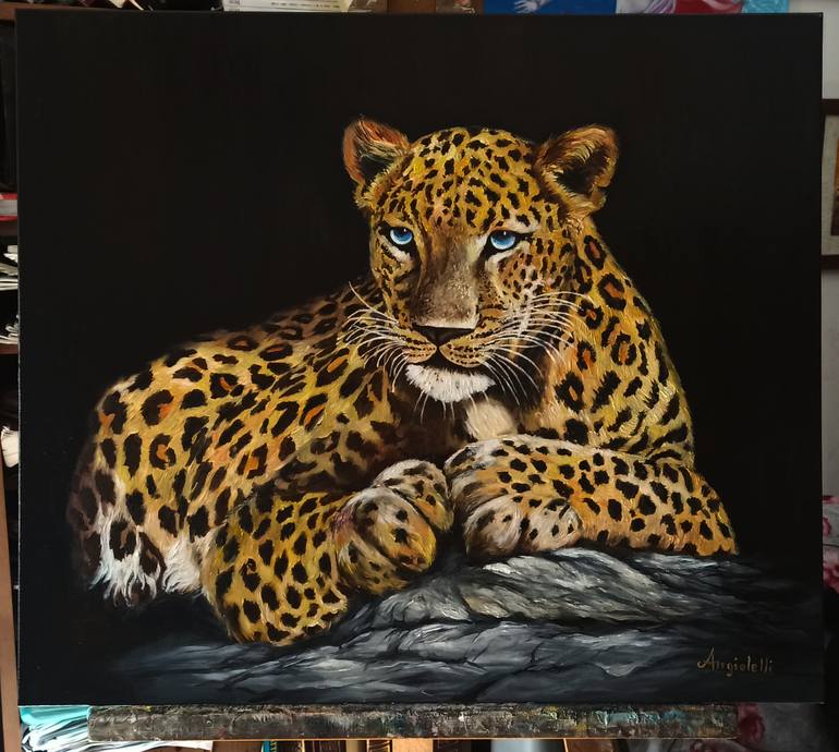 Original Figurative Animal Painting by Anna Rita Angiolelli