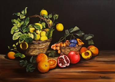 Original Figurative Still Life Paintings by Anna Rita Angiolelli