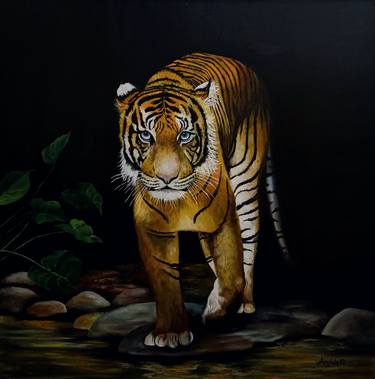 Original Figurative Animal Paintings by Anna Rita Angiolelli