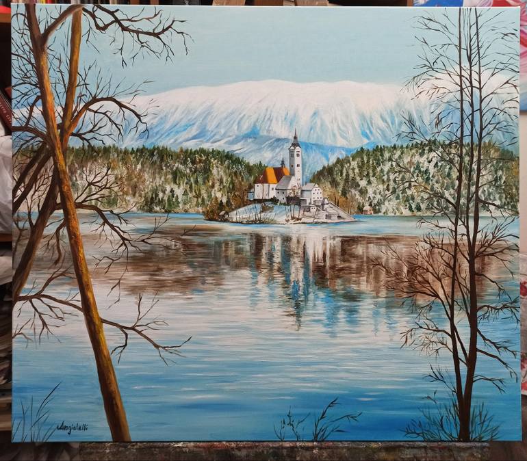 Original Landscape Painting by Anna Rita Angiolelli