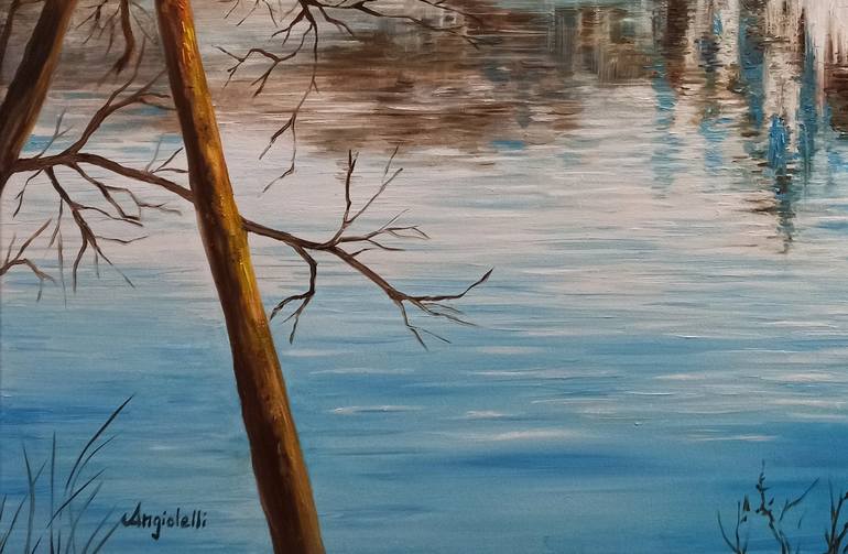 Original Landscape Painting by Anna Rita Angiolelli