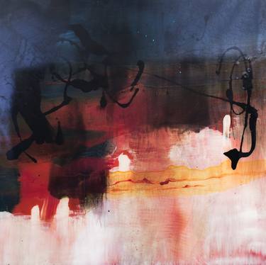 Original Abstract Expressionism Abstract Paintings by Louise Hugo-Hamman