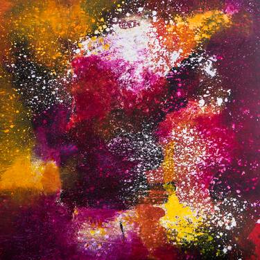 Original Abstract Expressionism Abstract Paintings by Louise Hugo-Hamman