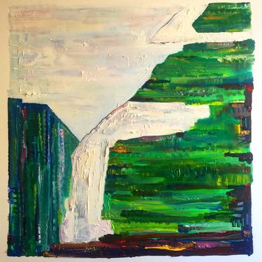 Original Abstract Expressionism Landscape Paintings by Sophia Gazla