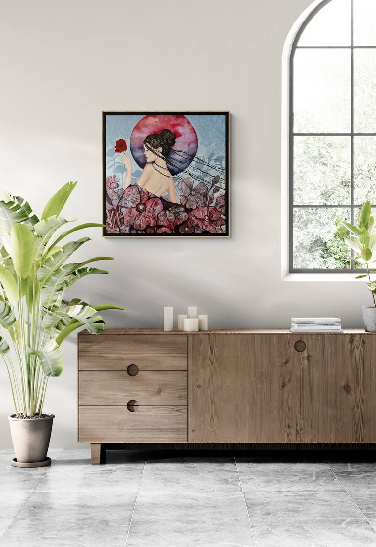 Original Art Deco Women Painting by Elena Markova