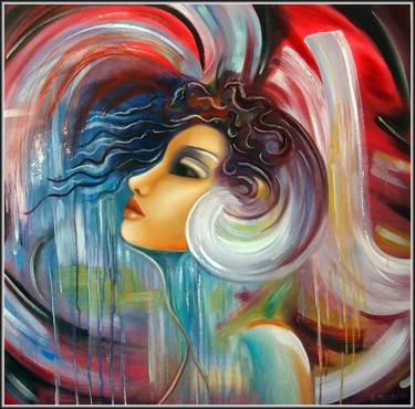 Original Abstract Women Paintings by elena markova