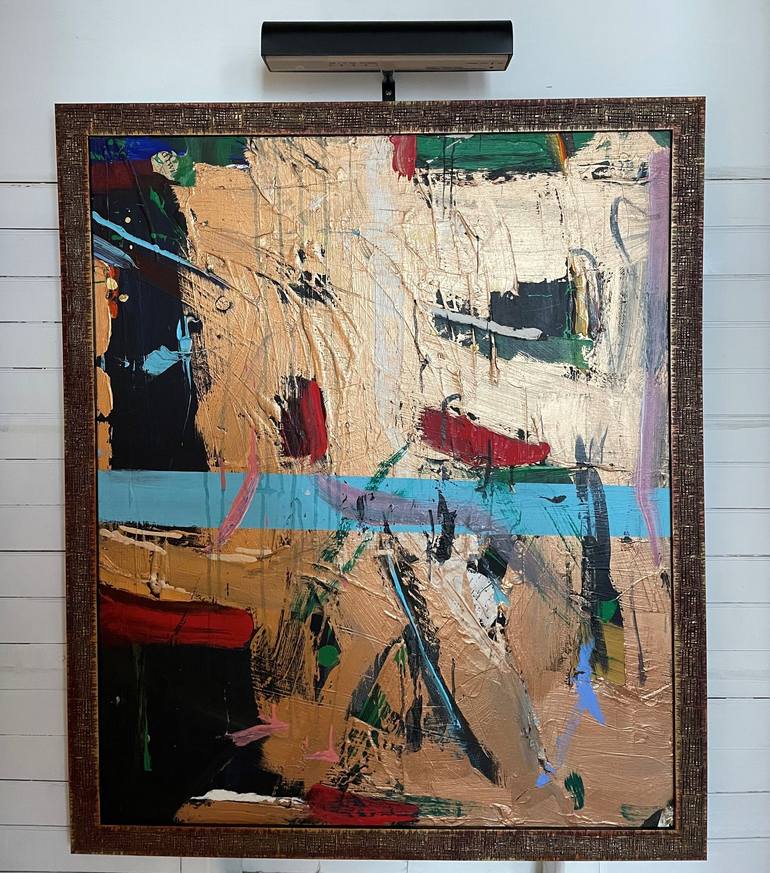 Original Abstract Expressionism Abstract Painting by Bonnie Czegledi