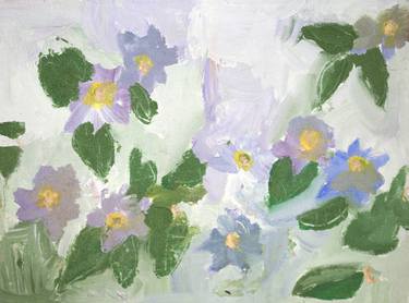 Original Abstract Floral Paintings by Bonnie Czegledi