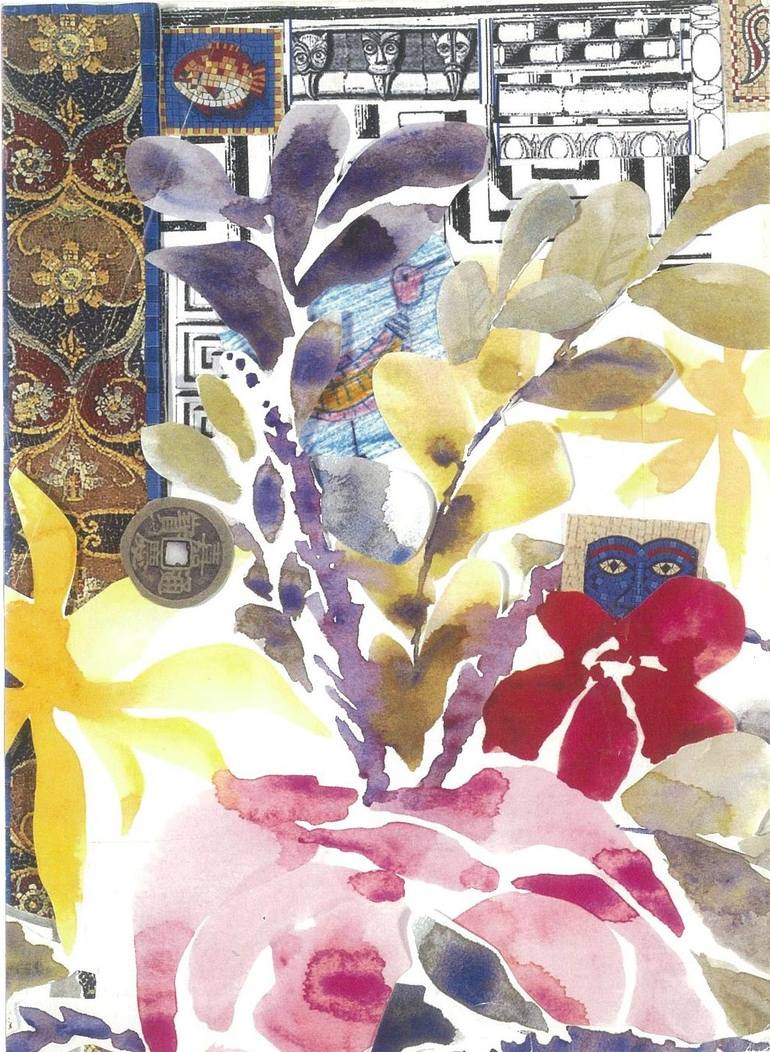 Original Abstract Collage by Bonnie Czegledi