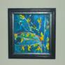 This small abstract was inspired by the burst of colours in the springtime - the forsythia.