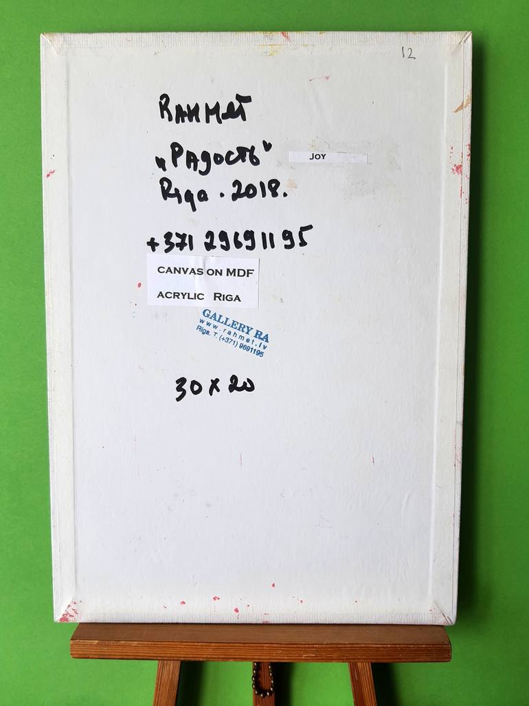 Original Expressionism Cats Painting by Rakhmet Redzhepov