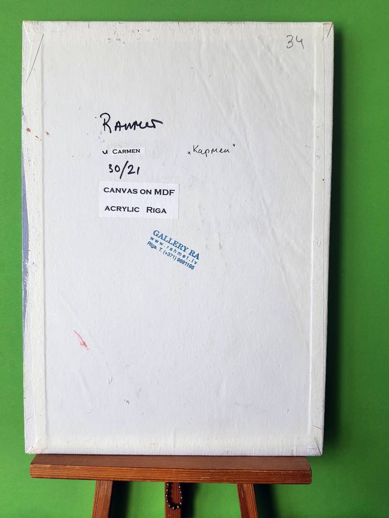 Original Impressionism Cats Painting by Rakhmet Redzhepov