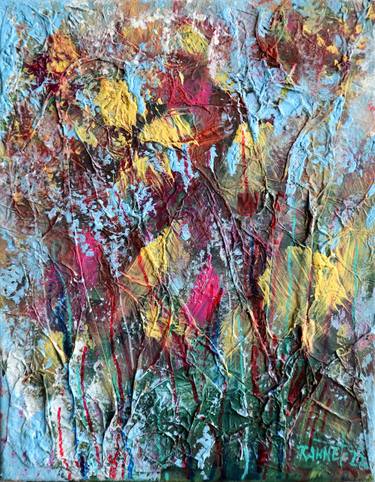 Original Abstract Expressionism Floral Paintings by Rakhmet Redzhepov