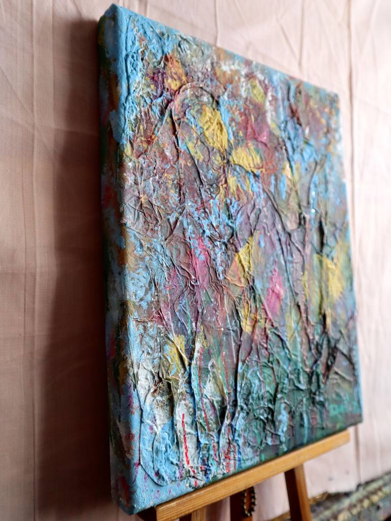 Original Abstract Expressionism Floral Painting by Rakhmet Redzhepov