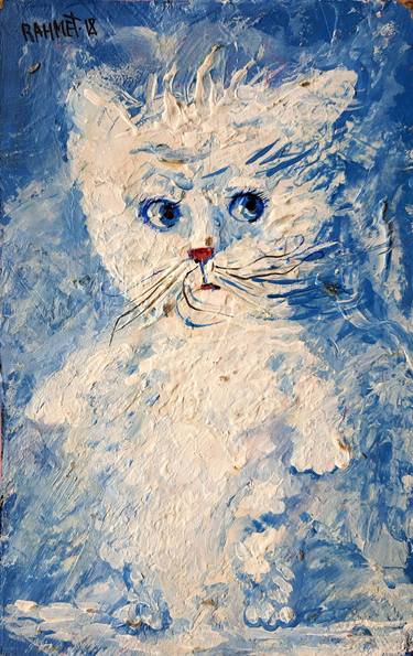 Original Cats Paintings by Rakhmet Redzhepov