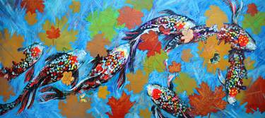 Print of Expressionism Fish Paintings by Rakhmet Redzhepov