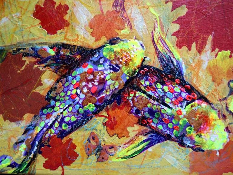 Original Fish Painting by Rakhmet Redzhepov