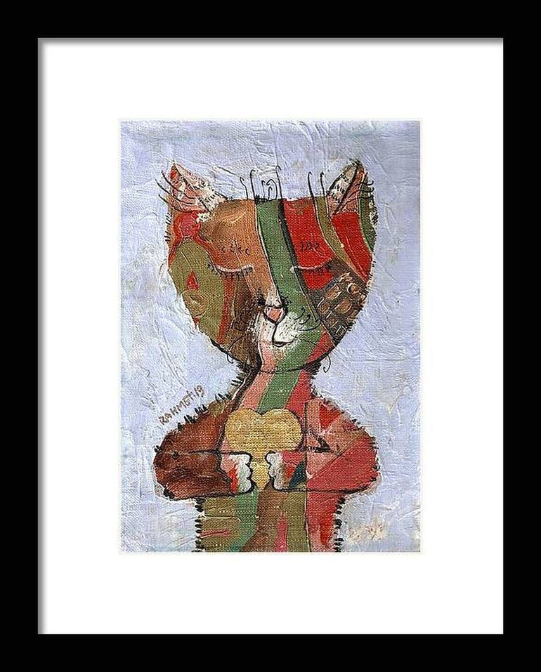 Original Cats Painting by Rakhmet Redzhepov