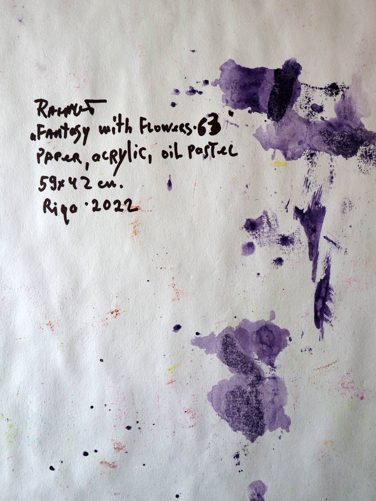 Original Expressionism Floral Painting by Rakhmet Redzhepov