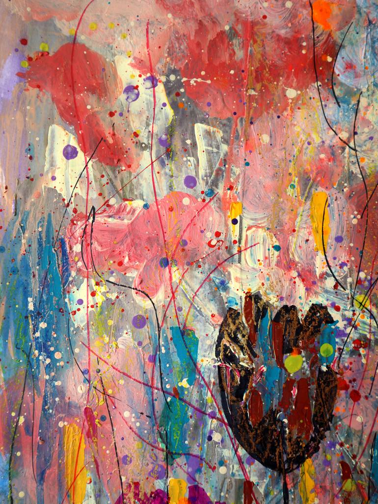 Original Expressionism Floral Painting by Rakhmet Redzhepov