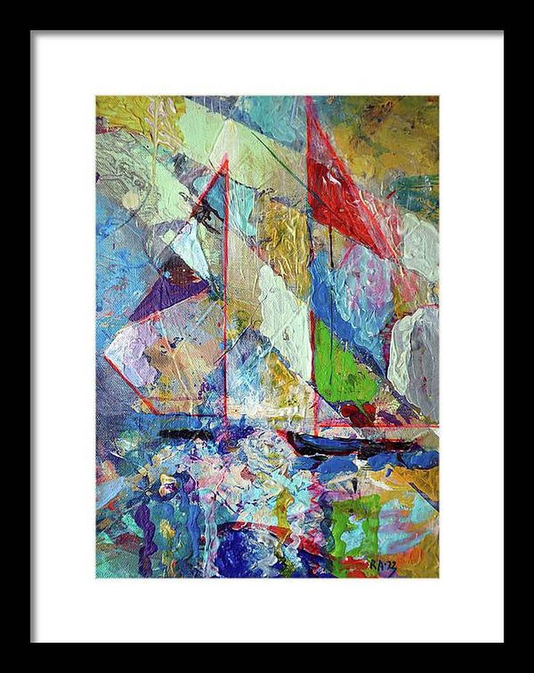 Original Abstract Expressionism Seascape Painting by Rakhmet Redzhepov