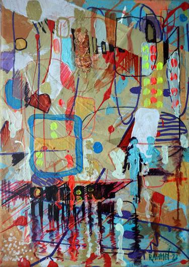 Print of Abstract Expressionism Cities Paintings by Rakhmet Redzhepov