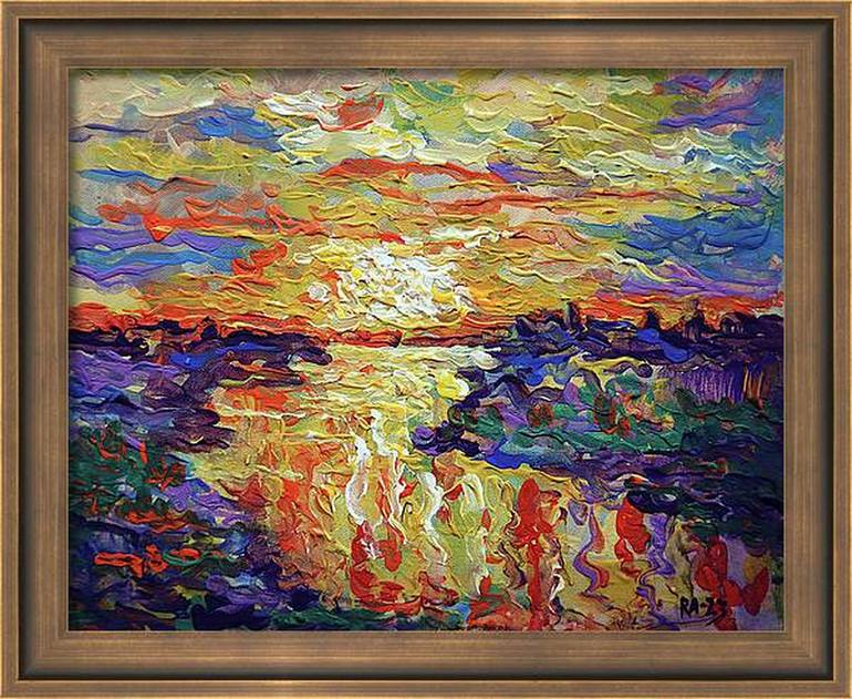 Original Expressionism Landscape Painting by Rakhmet Redzhepov