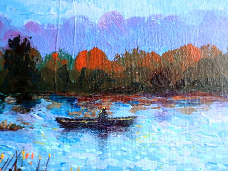 Original Impressionism Landscape Painting by Rakhmet Redzhepov