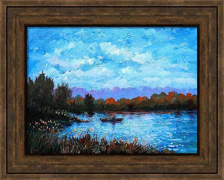 Original Impressionism Landscape Painting by Rakhmet Redzhepov