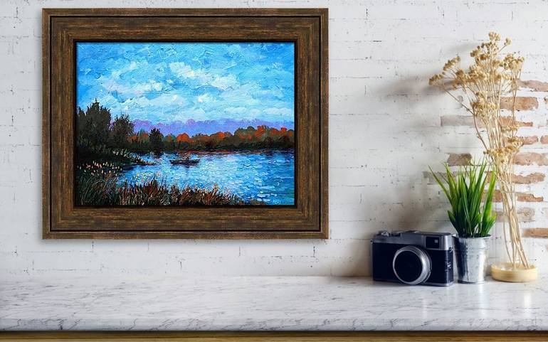 Original Impressionism Landscape Painting by Rakhmet Redzhepov