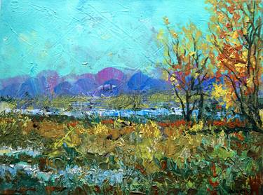 Print of Impressionism Landscape Paintings by Rakhmet Redzhepov