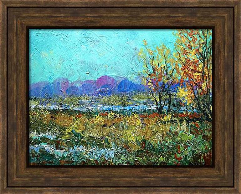 Original Impressionism Landscape Painting by Rakhmet Redzhepov