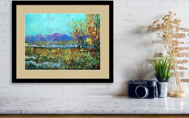 Original Impressionism Landscape Painting by Rakhmet Redzhepov