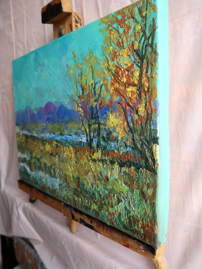 Original Impressionism Landscape Painting by Rakhmet Redzhepov