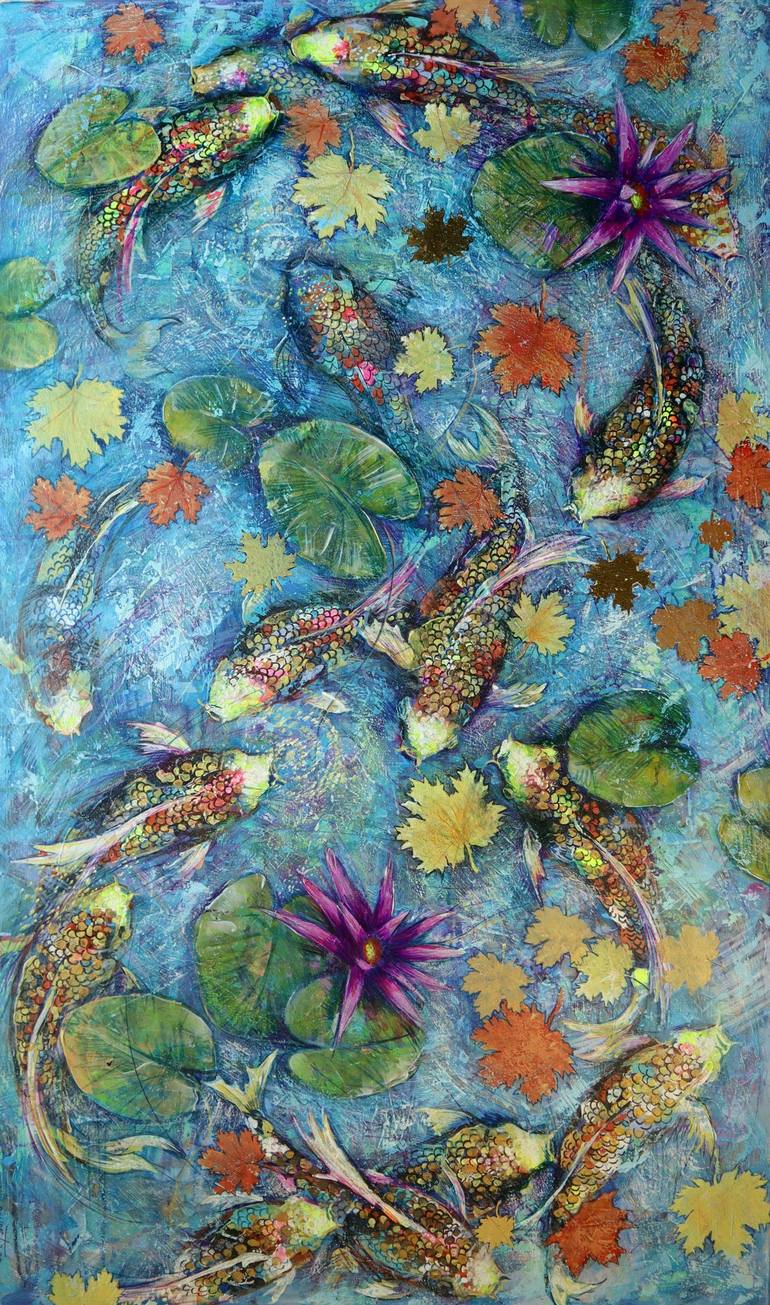 Original Fish Painting by Rakhmet Redzhepov