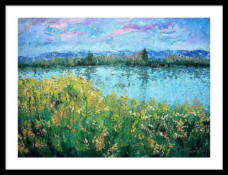 Original Impressionism Landscape Painting by Rakhmet Redzhepov