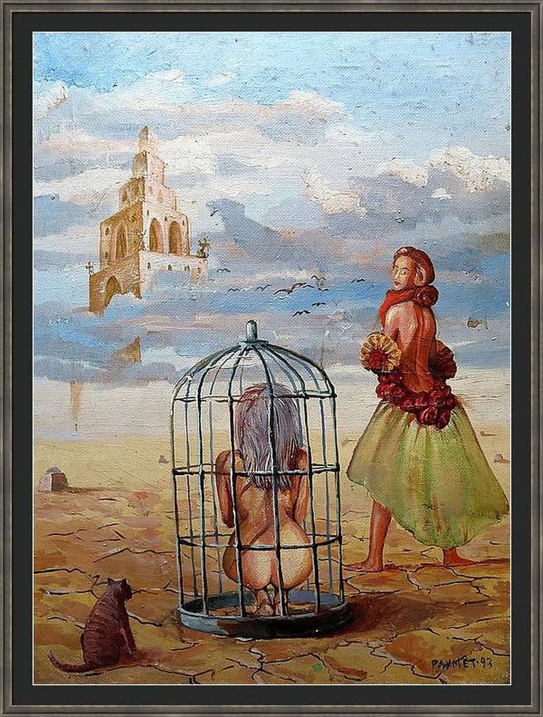 Original Surrealism Fantasy Painting by Rakhmet Redzhepov