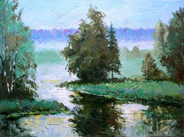 Original Impressionism Landscape Paintings by Rakhmet Redzhepov