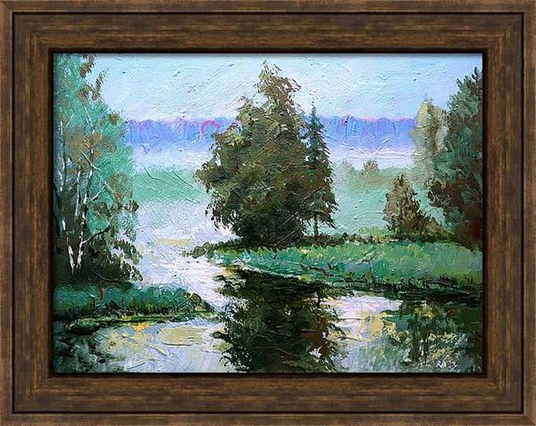 Original Impressionism Landscape Painting by Rakhmet Redzhepov