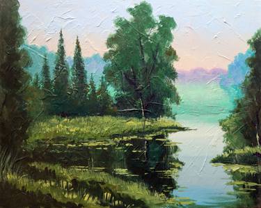 Original Impressionism Landscape Paintings by Rakhmet Redzhepov