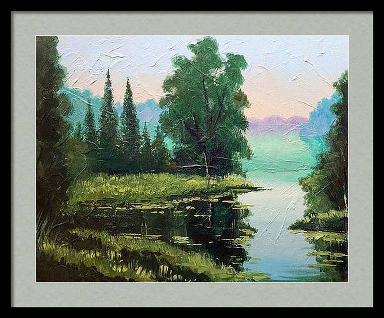 Original Impressionism Landscape Painting by Rakhmet Redzhepov